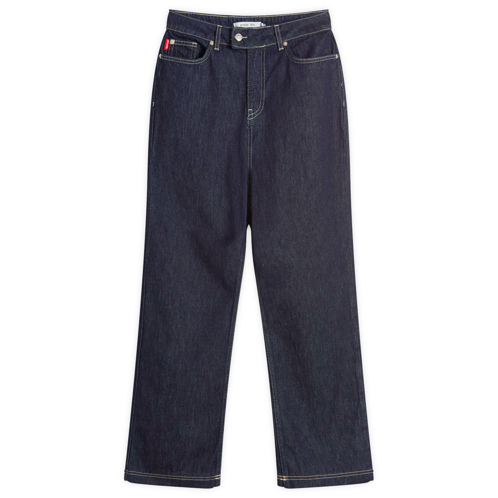 Peachy Den Women's Gigi Jeans in Dark Rinse, Size Large