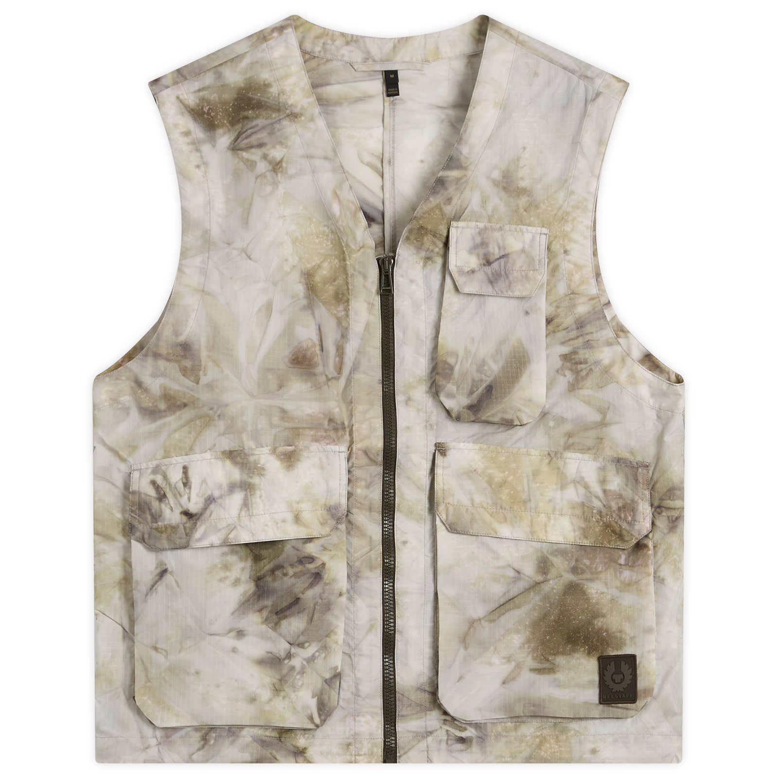 Belstaff Men’s Riverbed Camo Ripstop Hithe Gilet Stone Beige