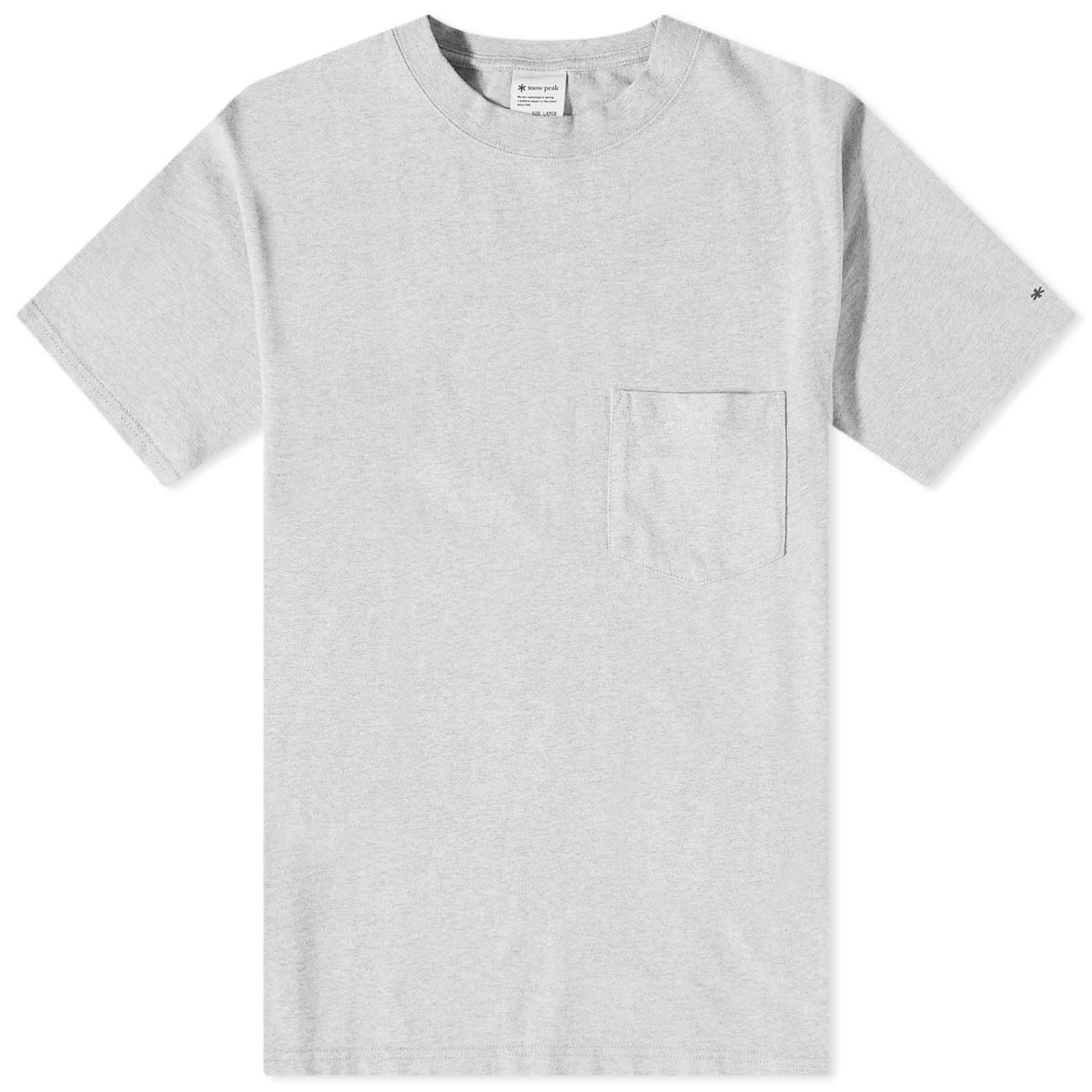 Snow Peak Recycled Cotton Heavy TShirt Medium Grey END. (KR)