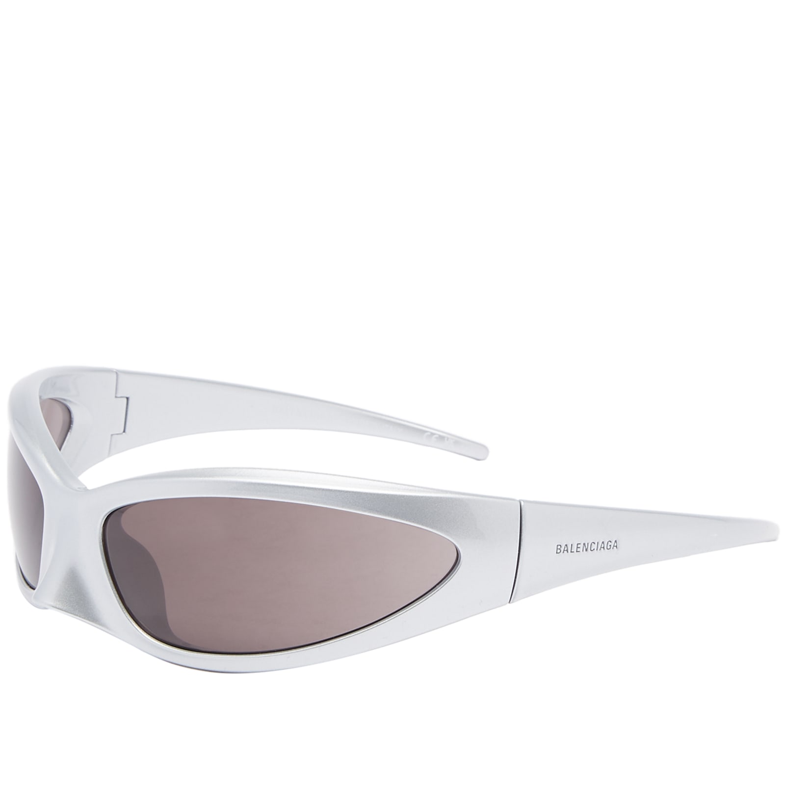 Balenciaga Eyewear BB0251S Sunglasses Silver & Grey | END. (US)