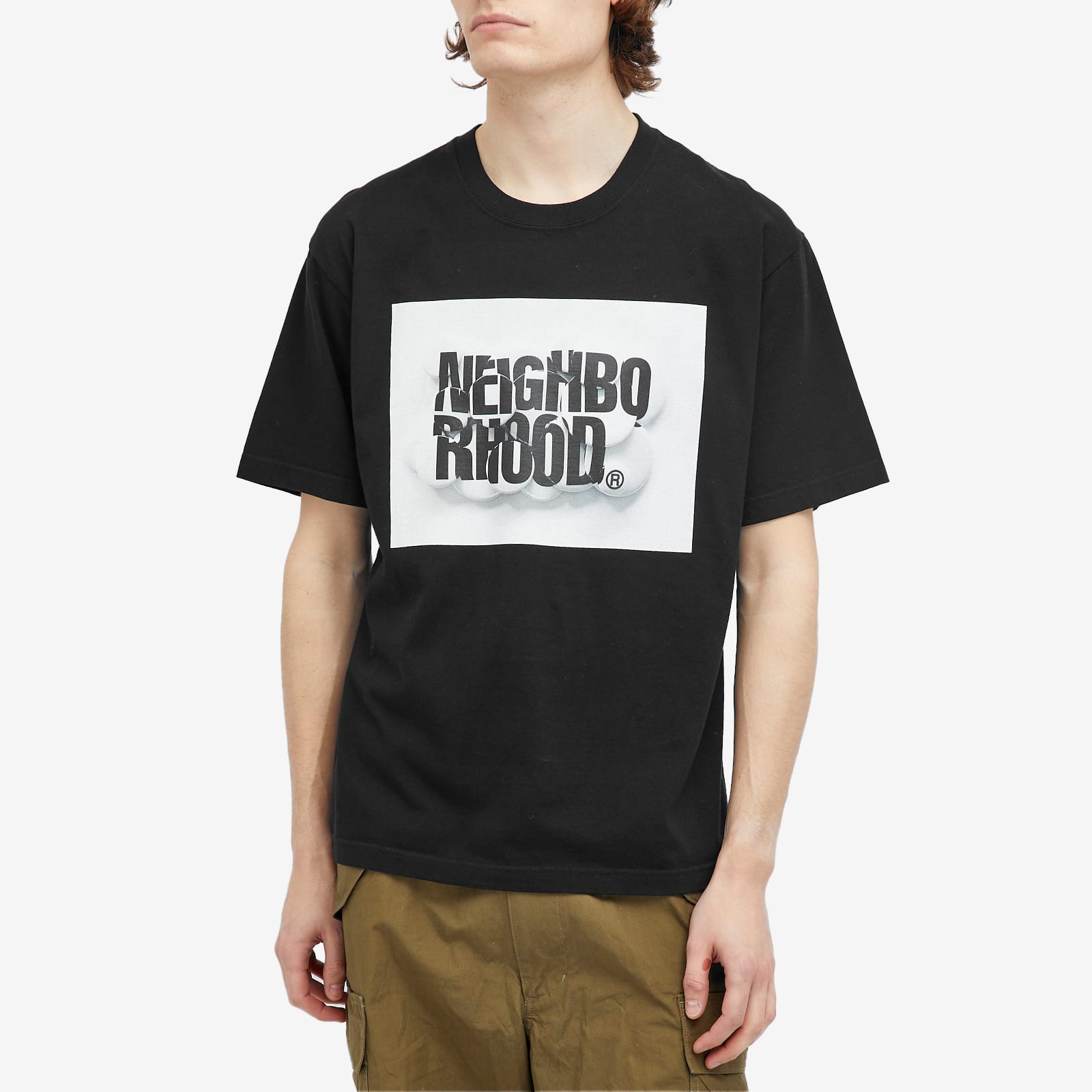 Neighborhood Men's 28 Printed T-Shirt Black - Curated Menswear