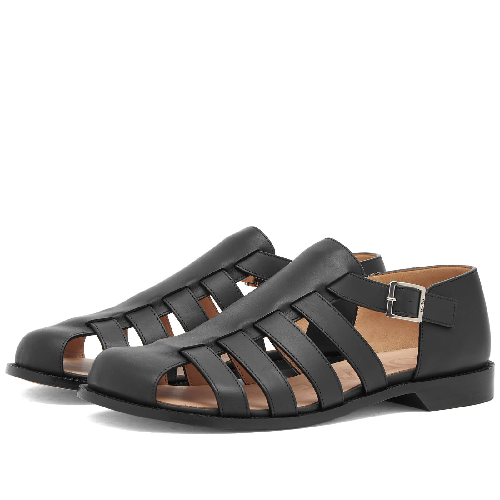 Loewe Campo Mule Black Slide Cowhide 221949