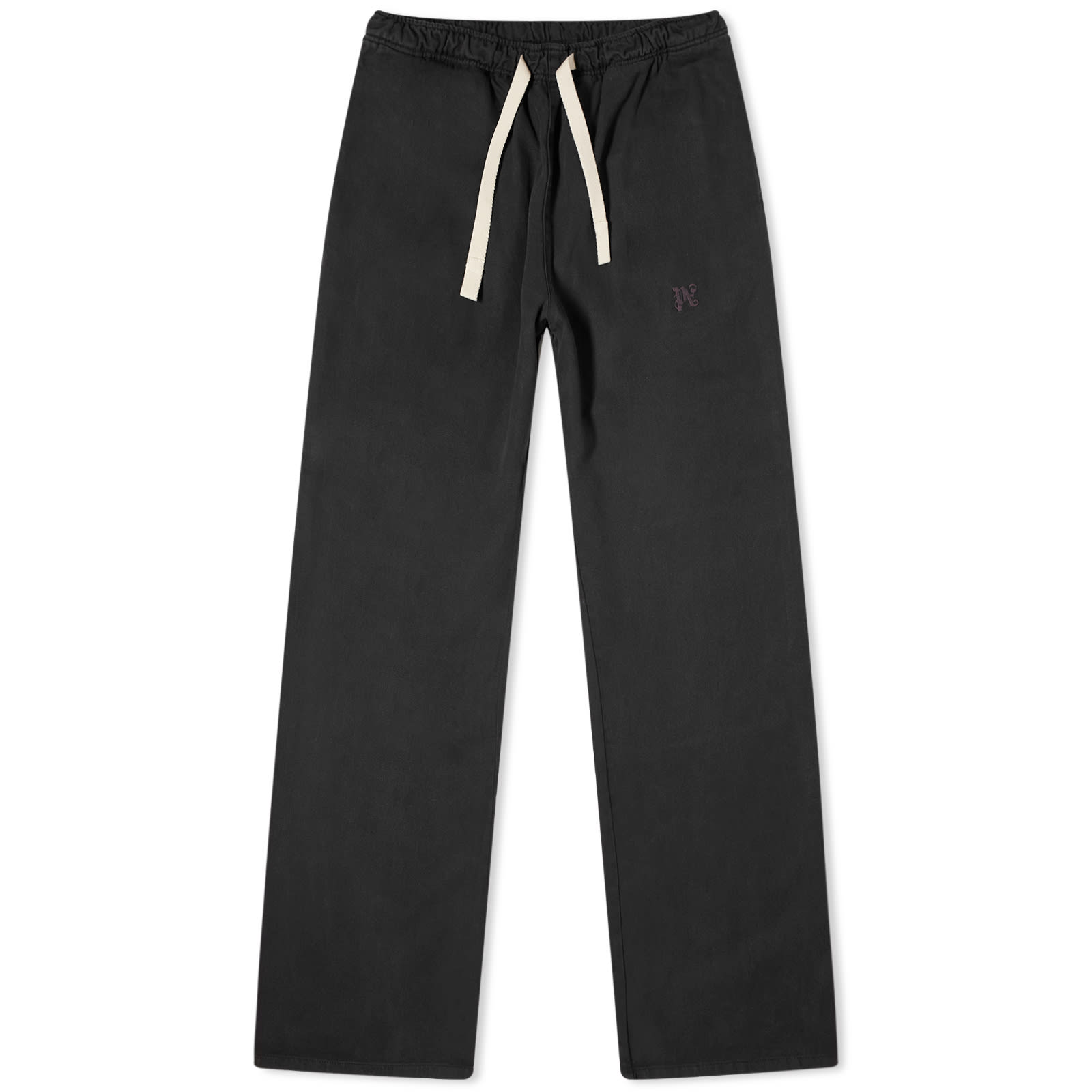 Palm Angels Men's Black Monogram Travel Pant Size 44