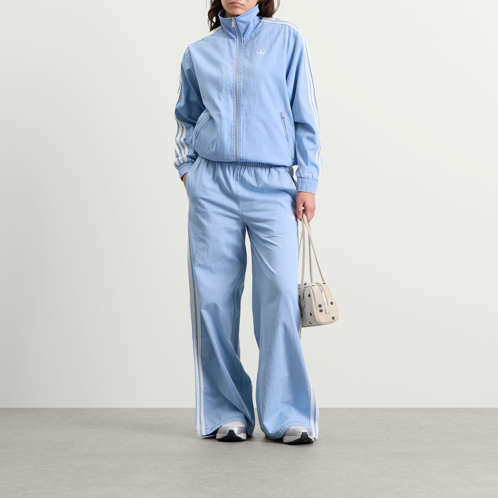 Adidas Women's Denim Firebird Tracktop Light Denim | KW8757