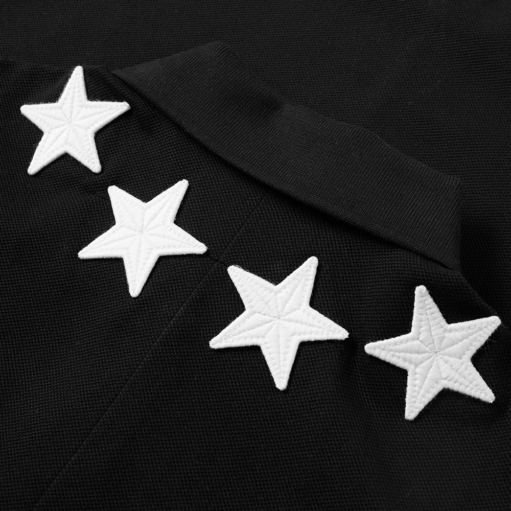 givenchy star polo black