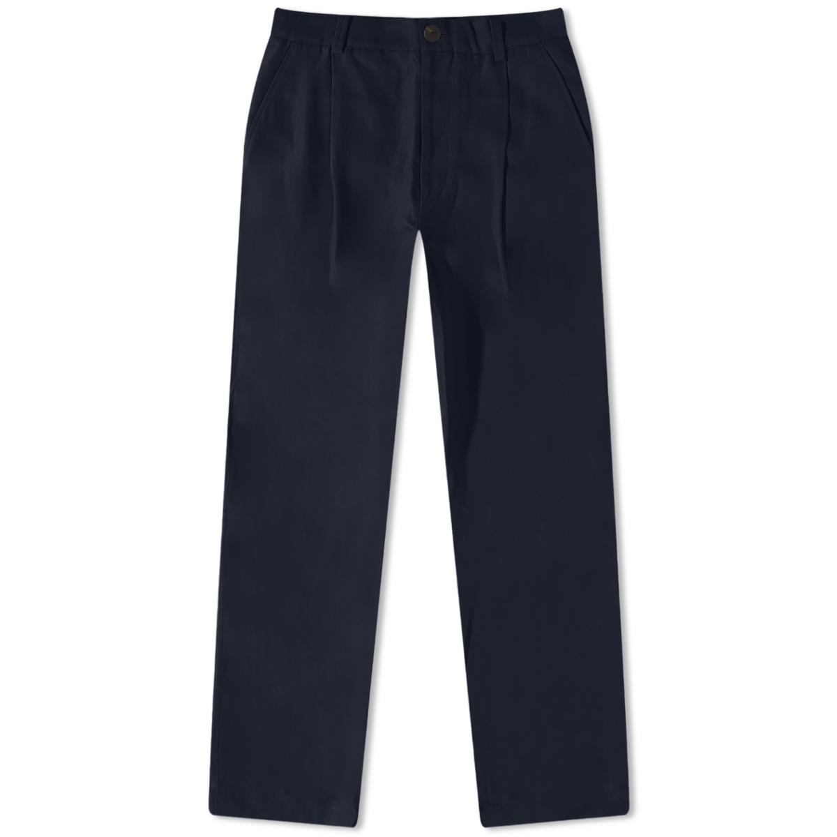 Studio Nicholson Men's Tuck Pleat Pant Darkest Navy