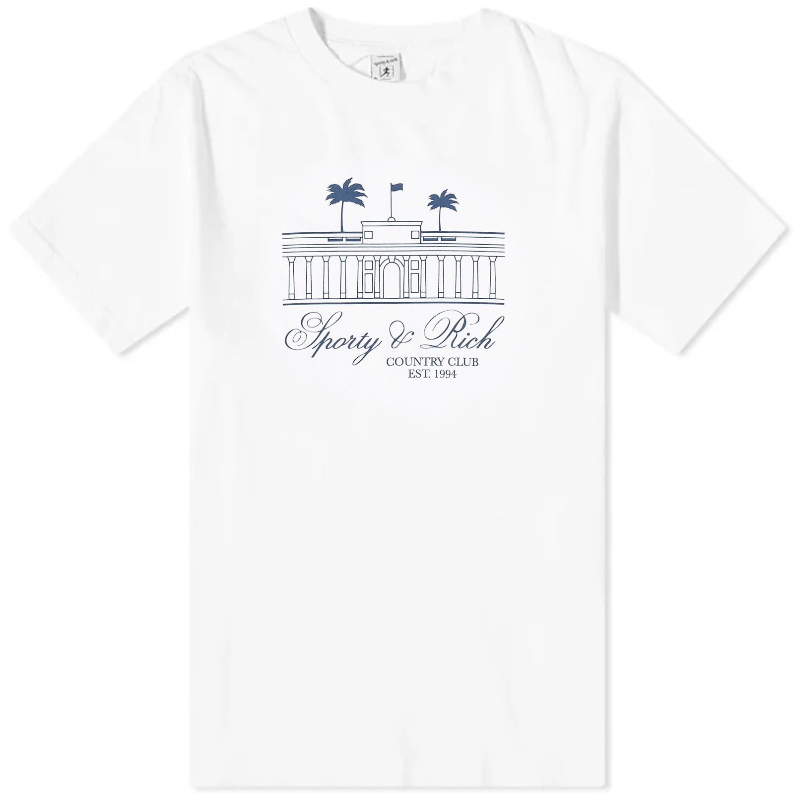 Tシャツ・カットソー Sporty & Rich Unisex VILLA T-Shirt TS842WH Tシャツ・カットソー Sporty & Rich Unisex VILLA T-Shirt