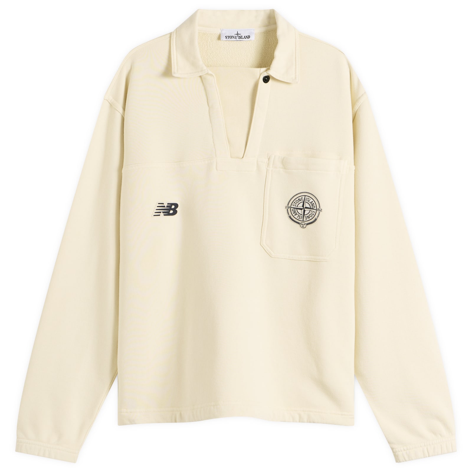 トップス STONE ISLAND 21AW L/S Polo Regular-Wh/XL