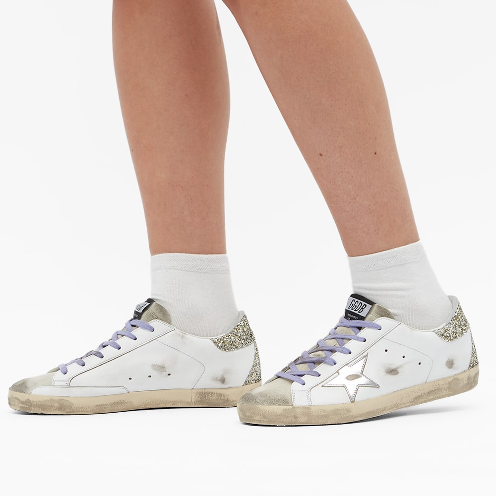 golden goose white ice silver turquoise