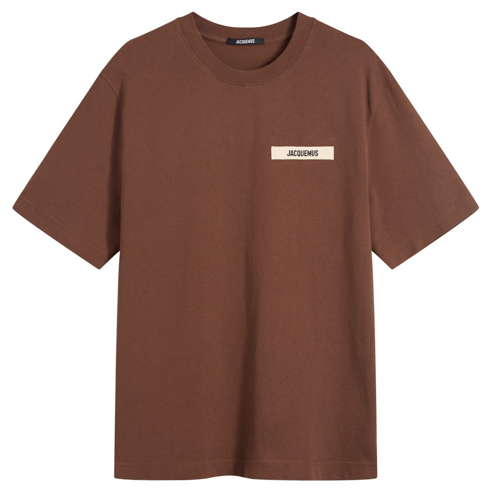 Jacquemus Grosgrain Logo T-Shirt Dark Brown | END. (US)