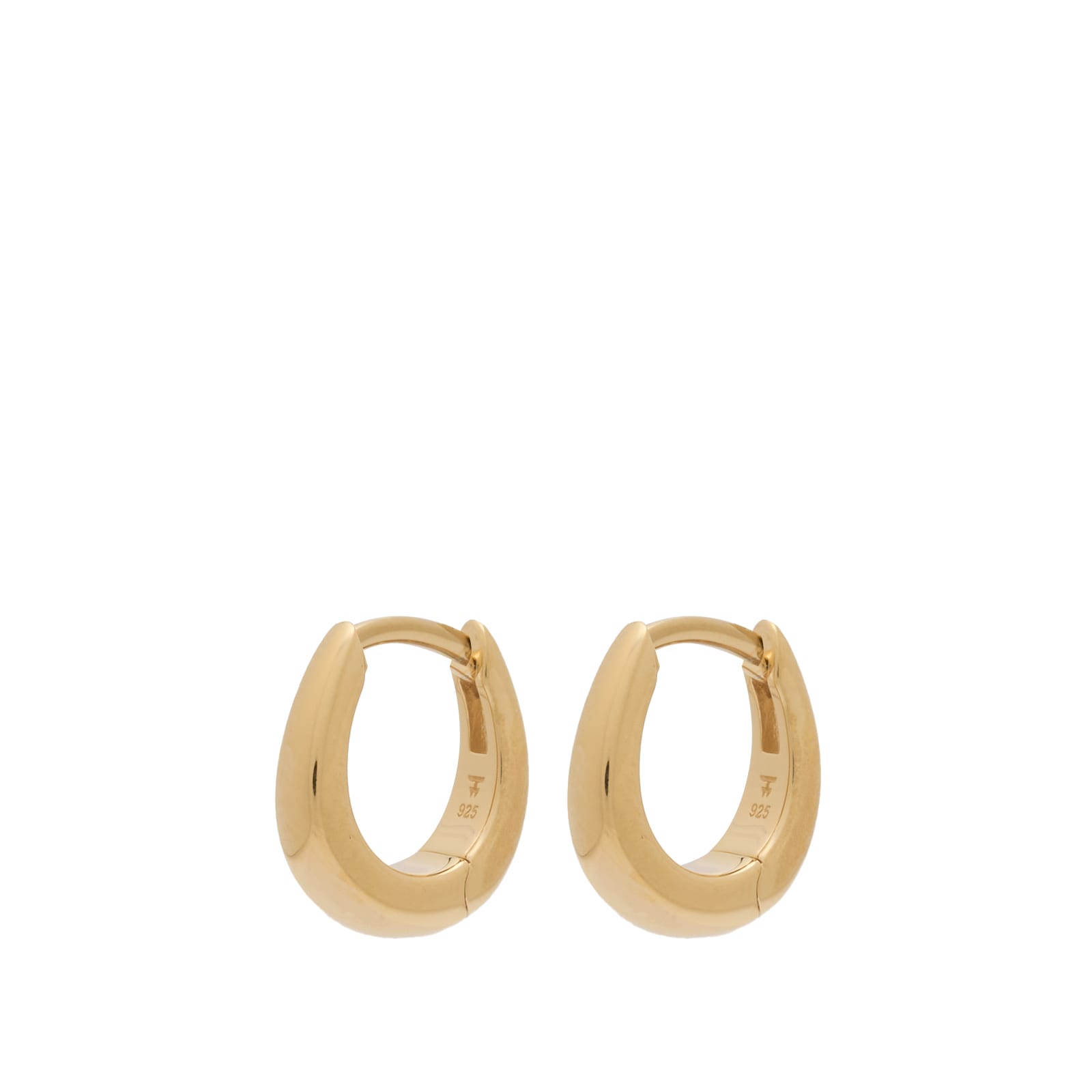 Tom Wood Unisex Gold Liz Huggies Earrings