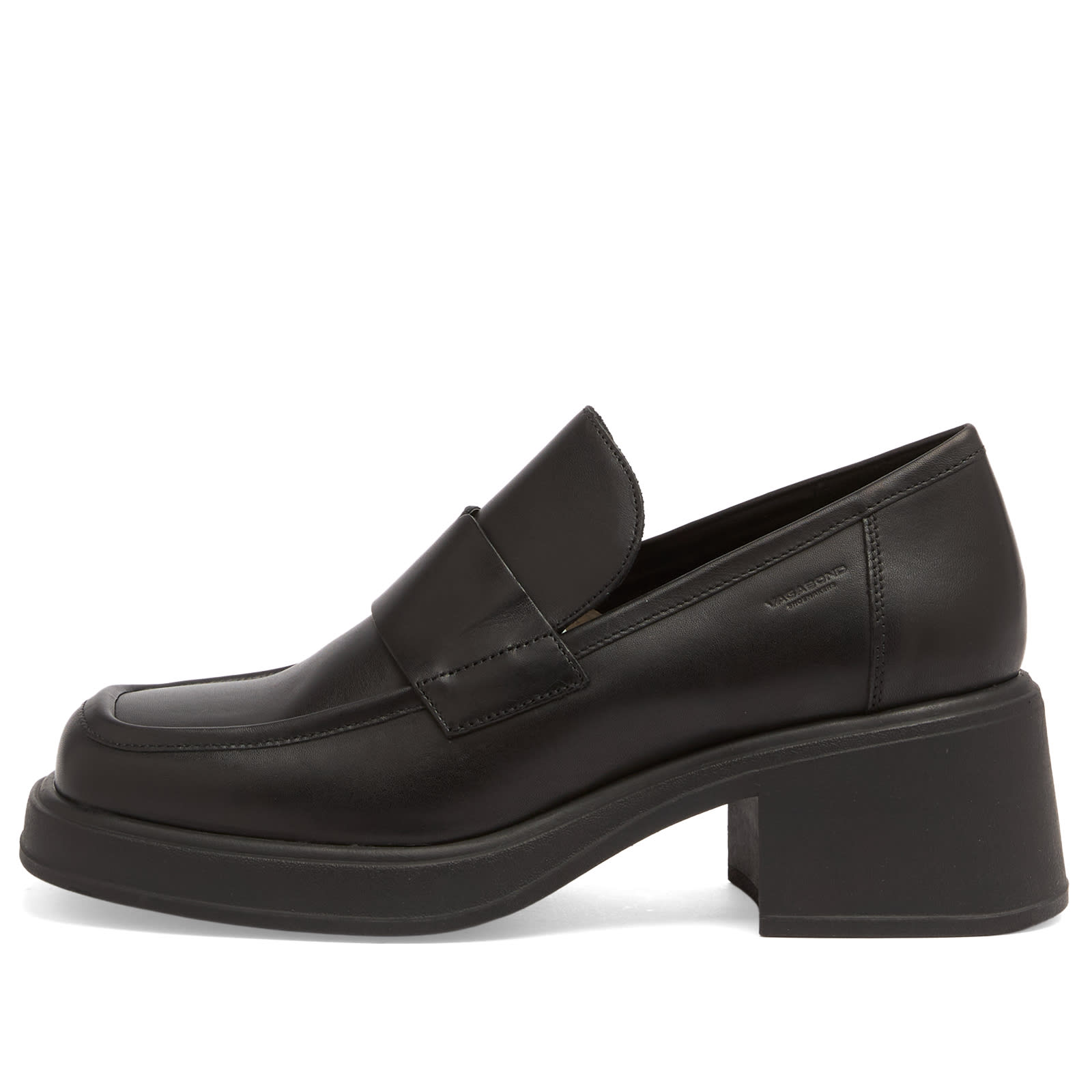 Vagabond Shoemakers Women's Black Dorah Heeled Loafer Eu Size 37