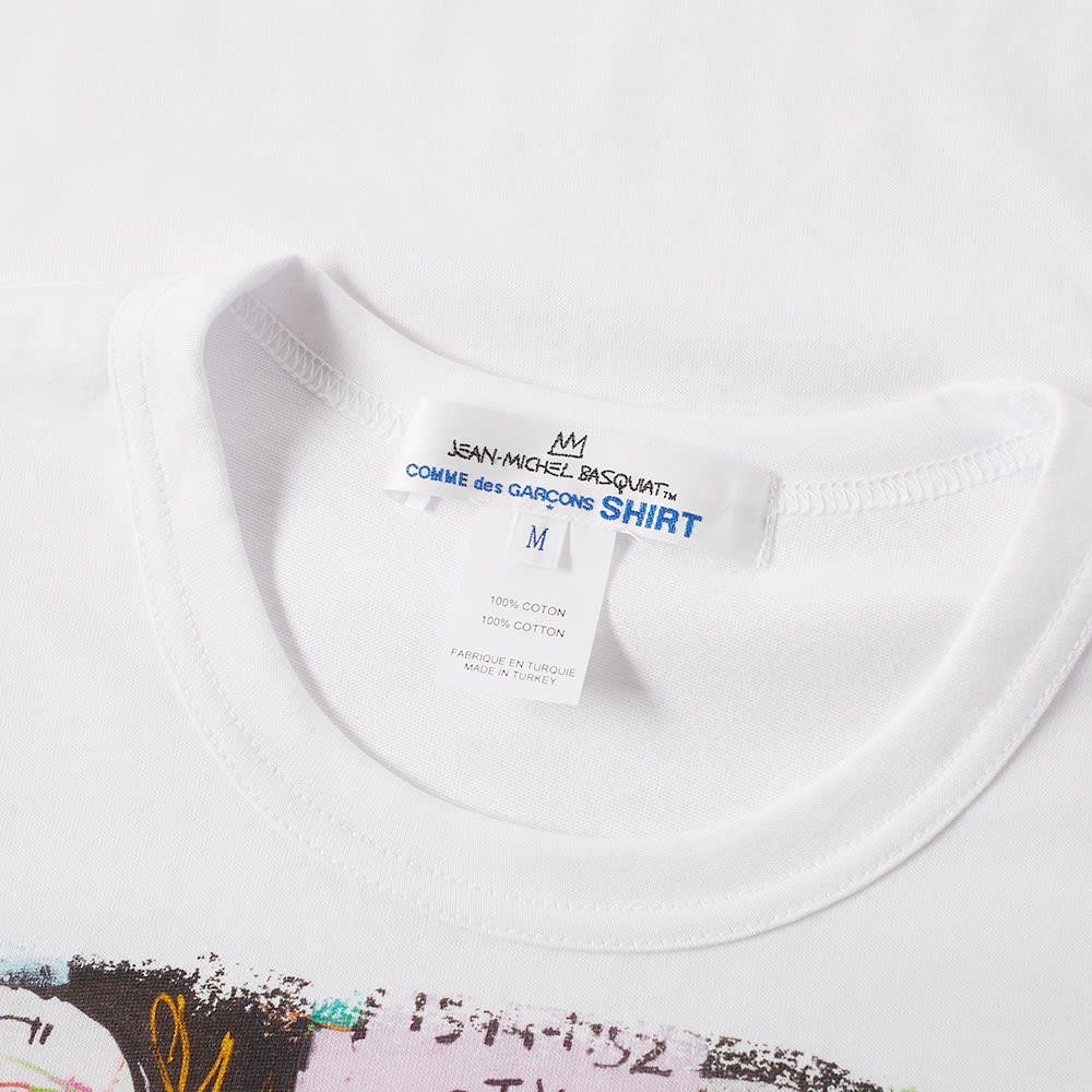 Comme des garcons shirt jean-michel basquiat print tee clearance