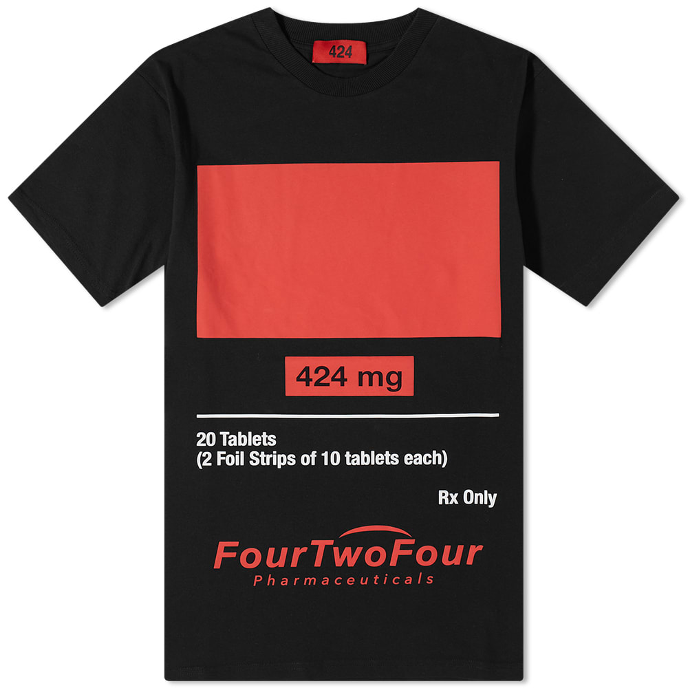 【関税込み】424 ブラック '424' Block Tシャツ Buy 424 Label Long-Sleeve T-Shirt 'Black' - 424C AW18 0035