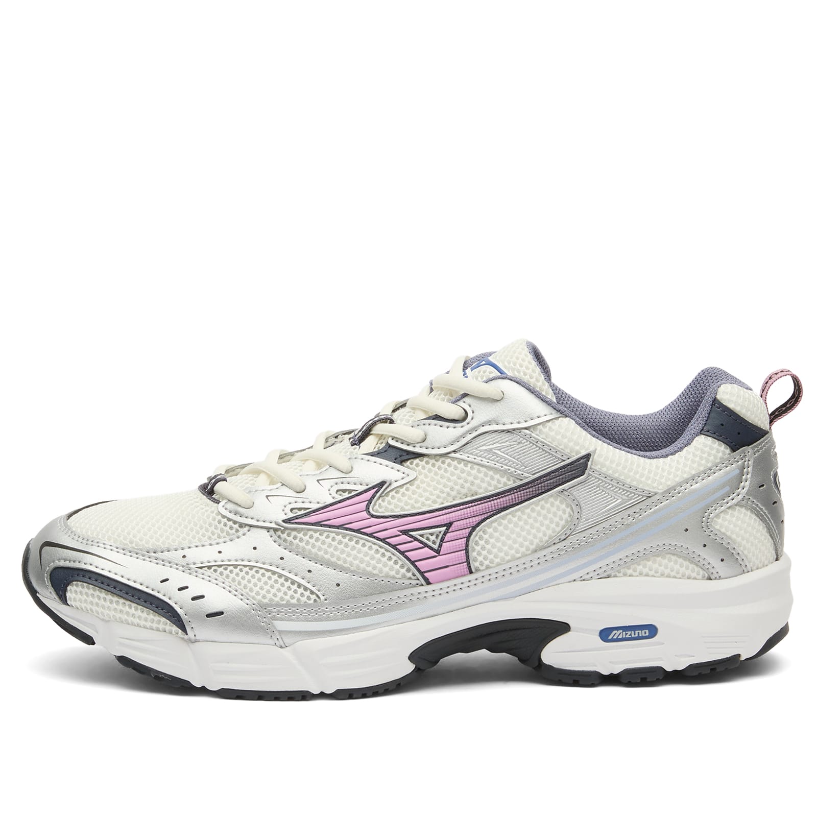 Mizuno MXR "SPORT" Sneaker in Snow White/Lilac Chiffon/Silver - D1GA2451-13