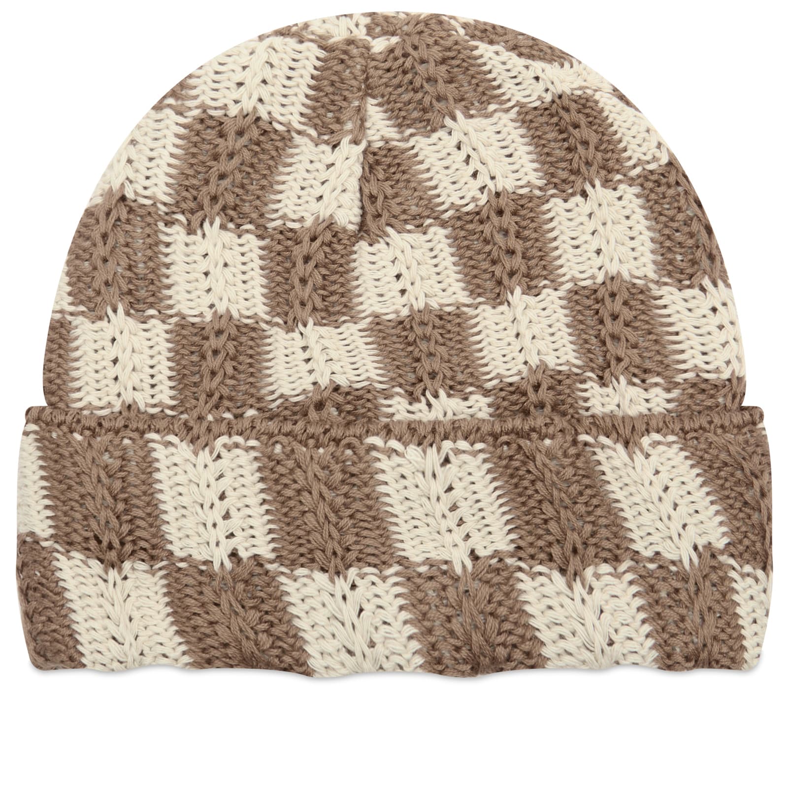 Sundays Check Beanie Taupe | END. (ES)
