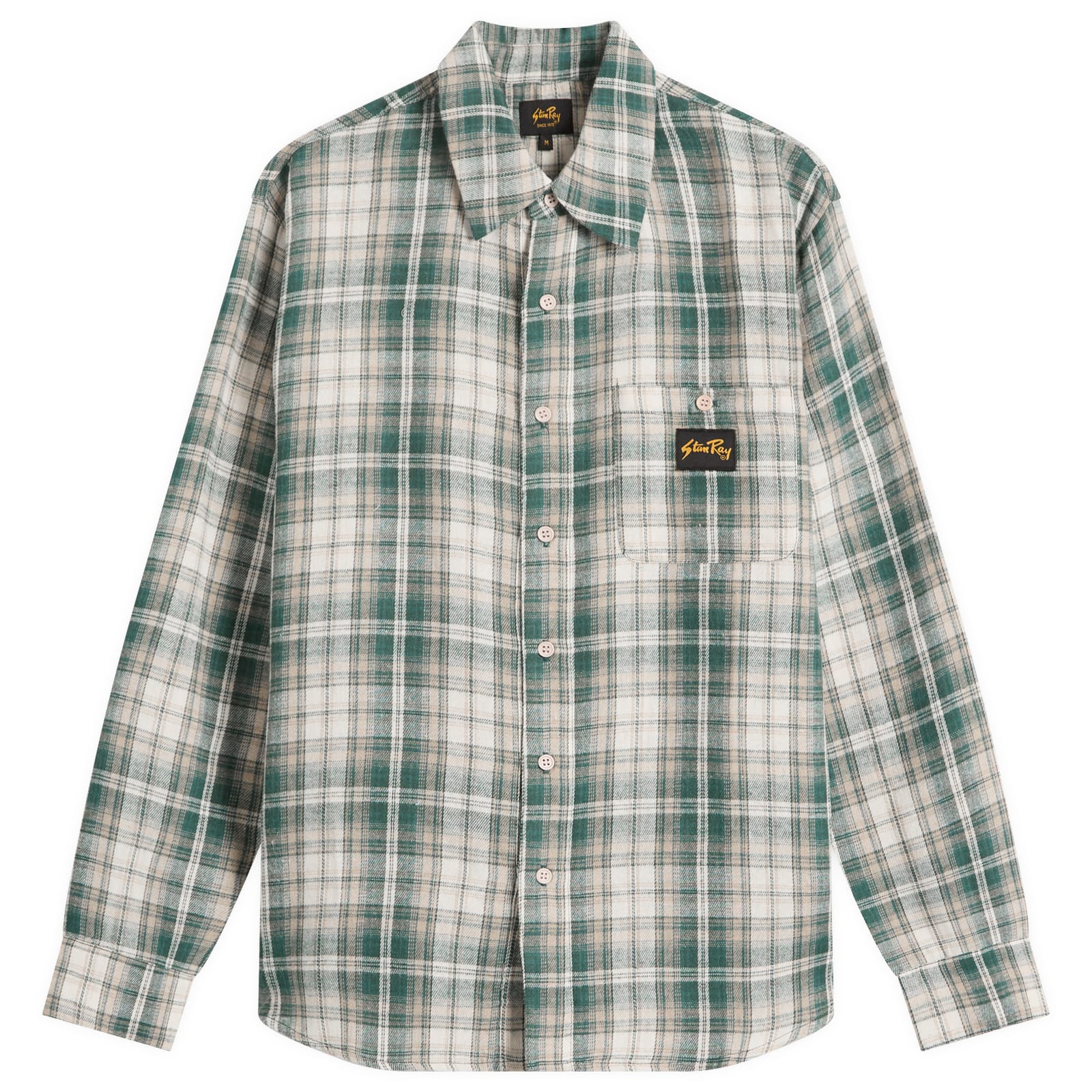 Stan Ray Men’s Flannel Shirt Green Plaid