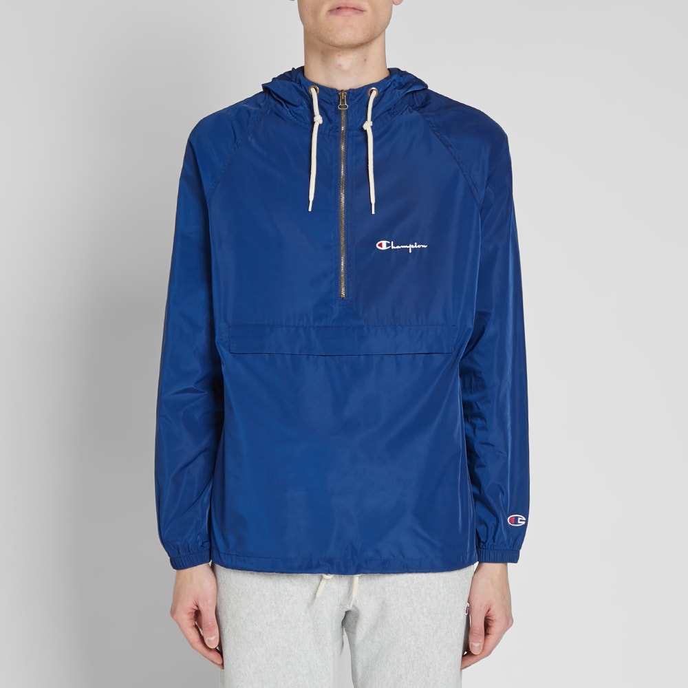 champion reverse weave duck down half zip pullover jacket