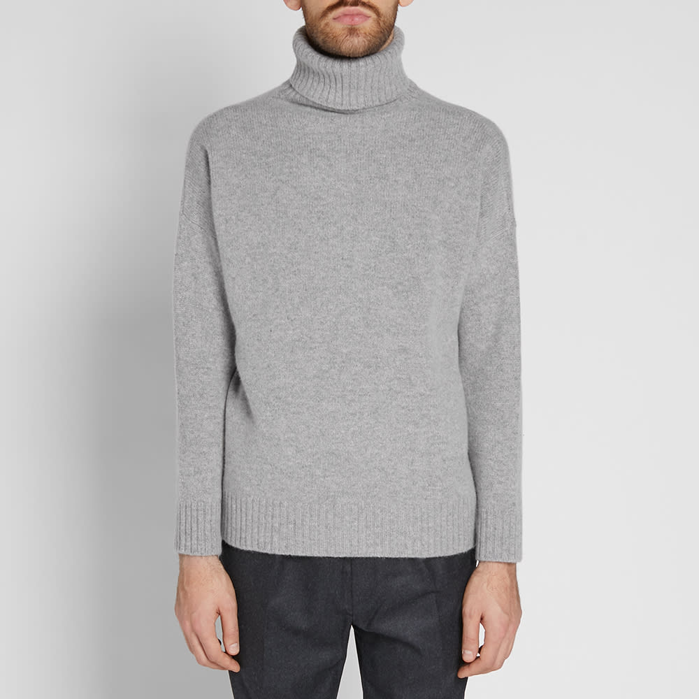 Harmony Windy Roll Neck Knit Light Grey | END. (US)