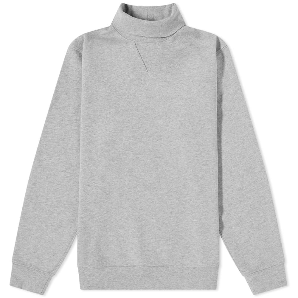 Beams Plus Turtleneck Crew Sweat Grey 