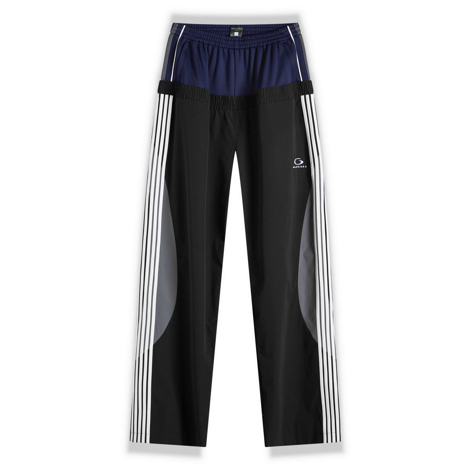 【バレンシアガ】 Trousers - Track Pants パンツ・ボトムス Balenciaga Double Waistband Tracksuit Pants Black | END. (US)
