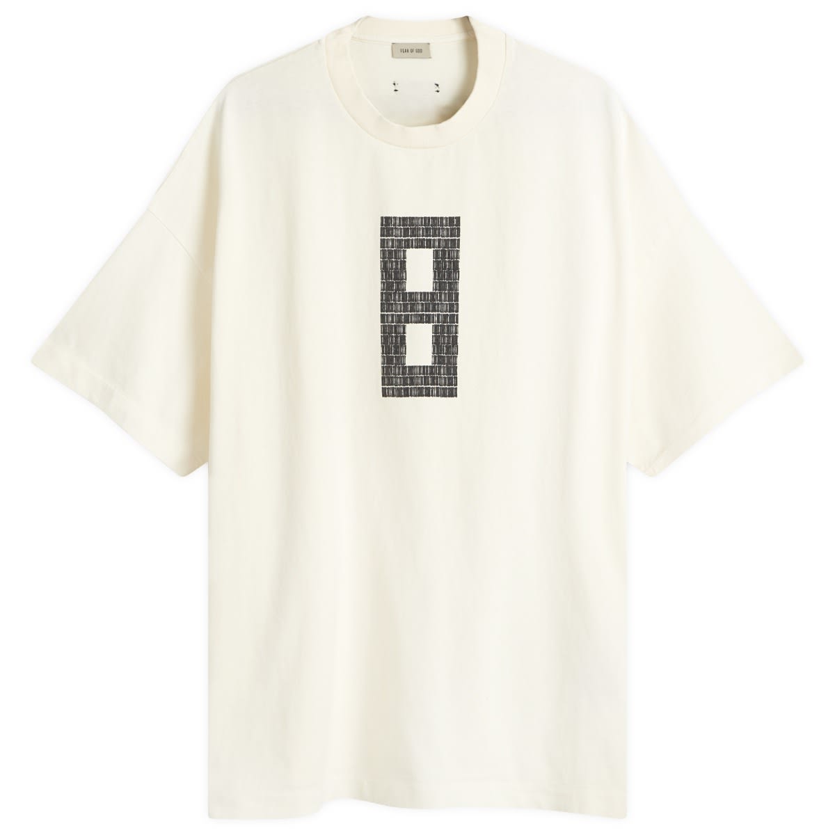 Fear of God フェアオブゴッド / 8 Print Short Sleeved T-Shirt FEAR OF GOD 8 Oversized Logo-Print Cotton-Jersey T-Shirt for