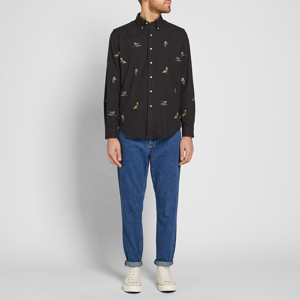 Polo ralph lauren multi bear embroidered shirt clearance
