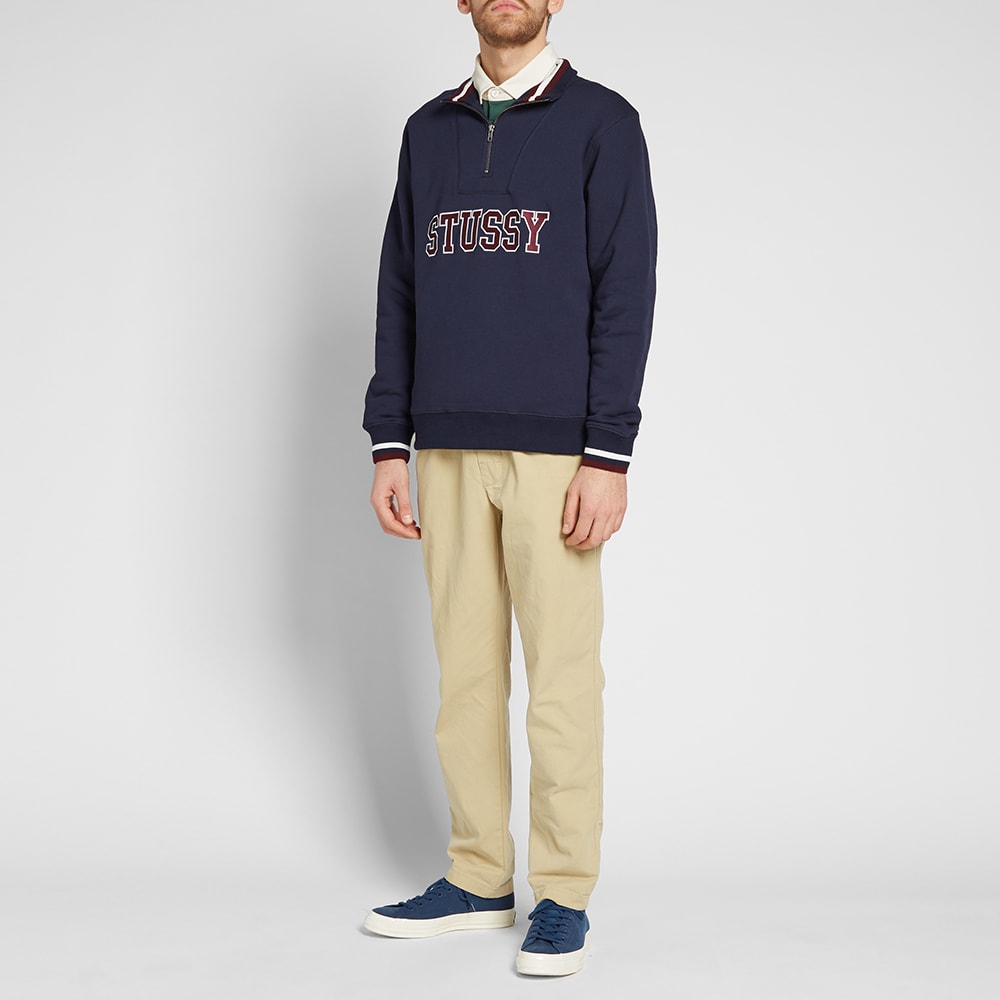 Stussy contrast rib mock neck clearance