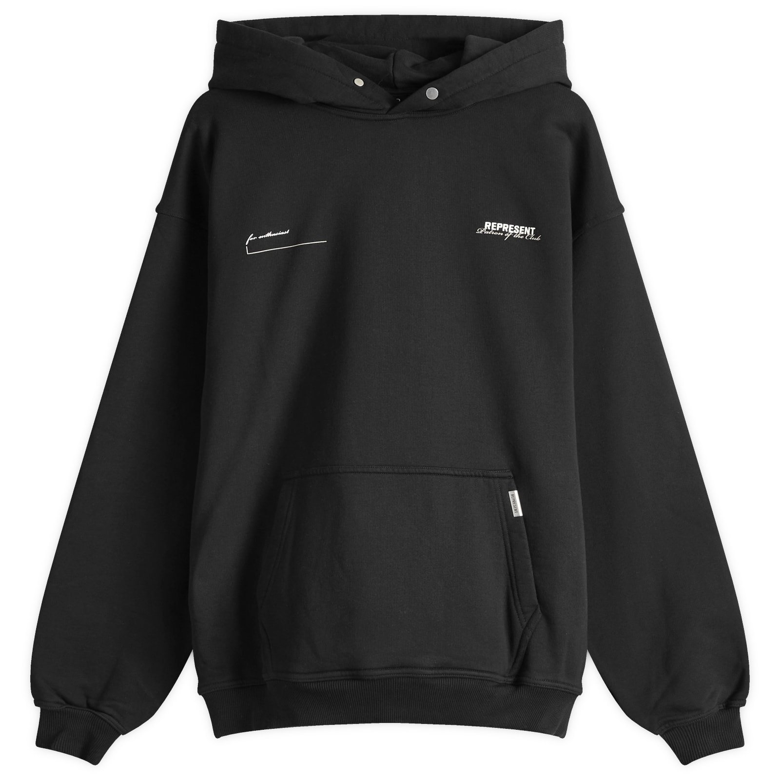 Represent Men's Black Patron Of The Club Hoodie Medium