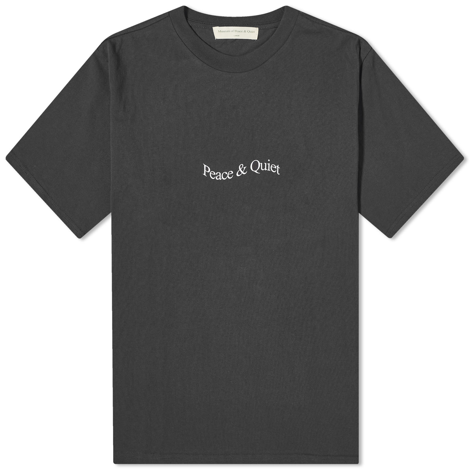 Museum of Peace and Quiet Wordmark T-Shirt Black | END. (JP)