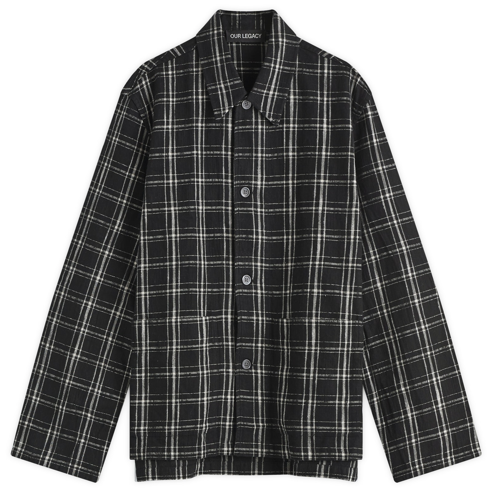 Our Legacy Men's Flannel Haven Jacket Black/White Helix Flannel