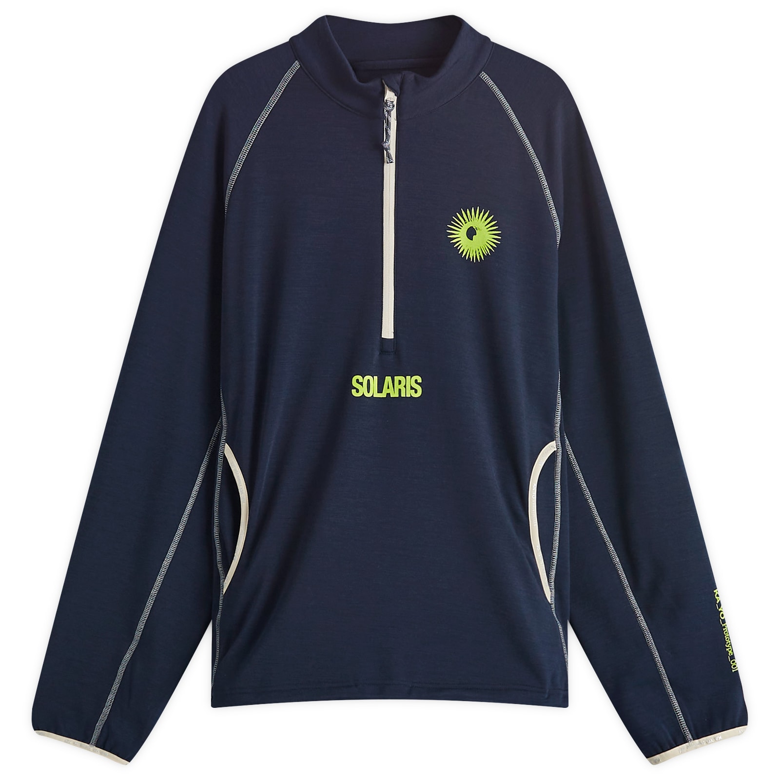 KA_YO_Prototype Solaris Half Zip Sweatshirt Dark Navy | END