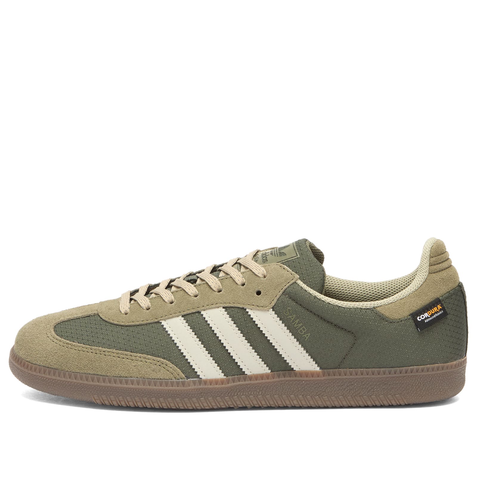 adidas gazelle silver green womens adidas Samba Xlg Shoes - Unisex - Shadow Green / Chalk White / Gum main image 1