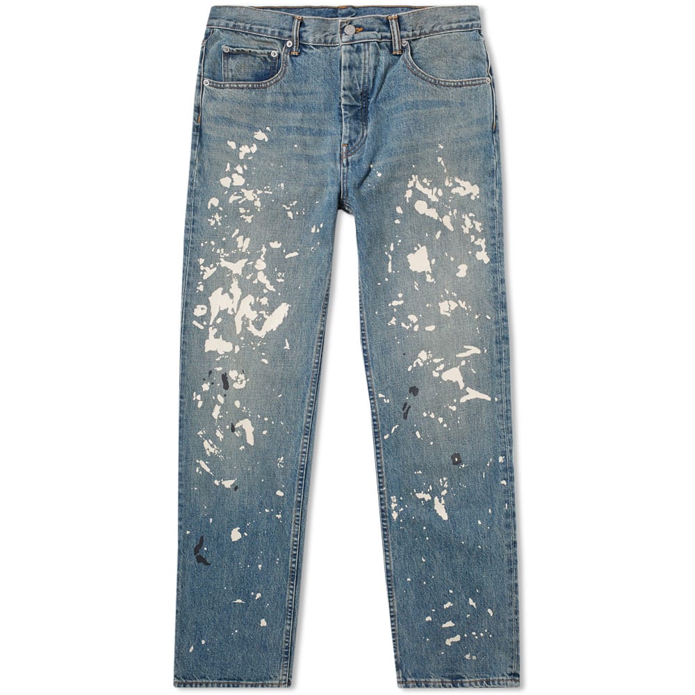 helmut lang paint splatter jeans