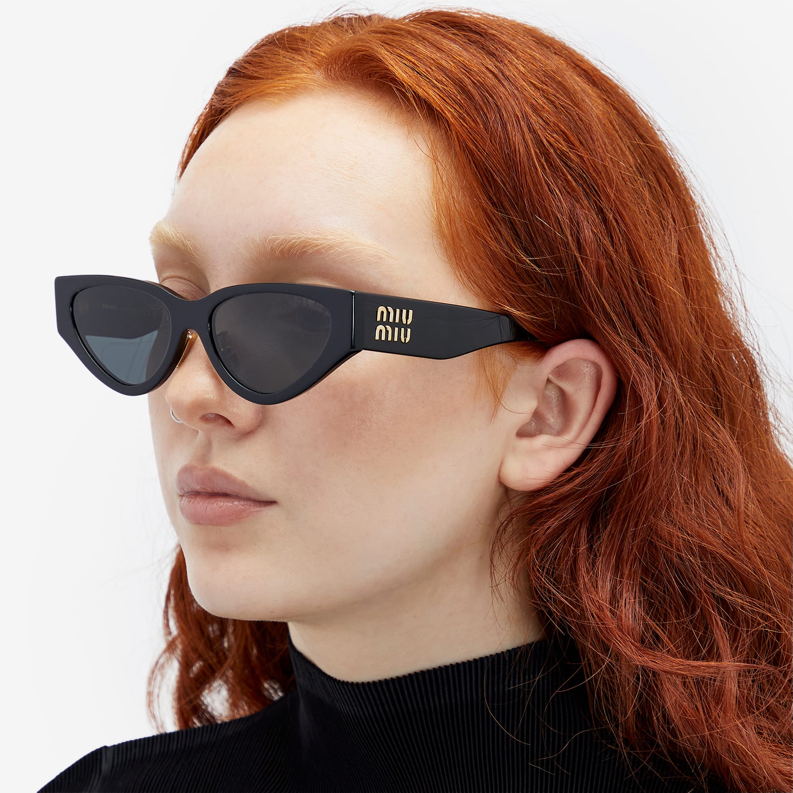Miu Miu Eyewear Women's 3ZS Sunglasses Black | 0MU-03ZS-54-1AB5S0