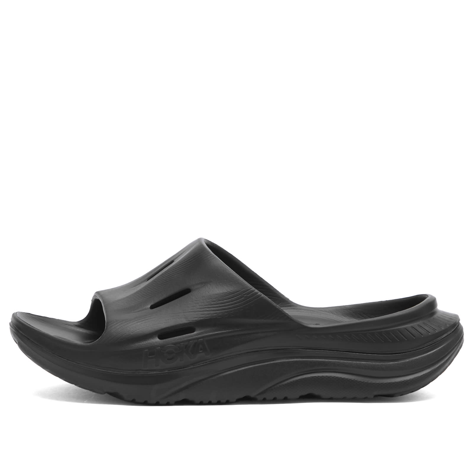 HOKA ONE ONE Ora Recovery Slide 3 Black & Black | END. (US)