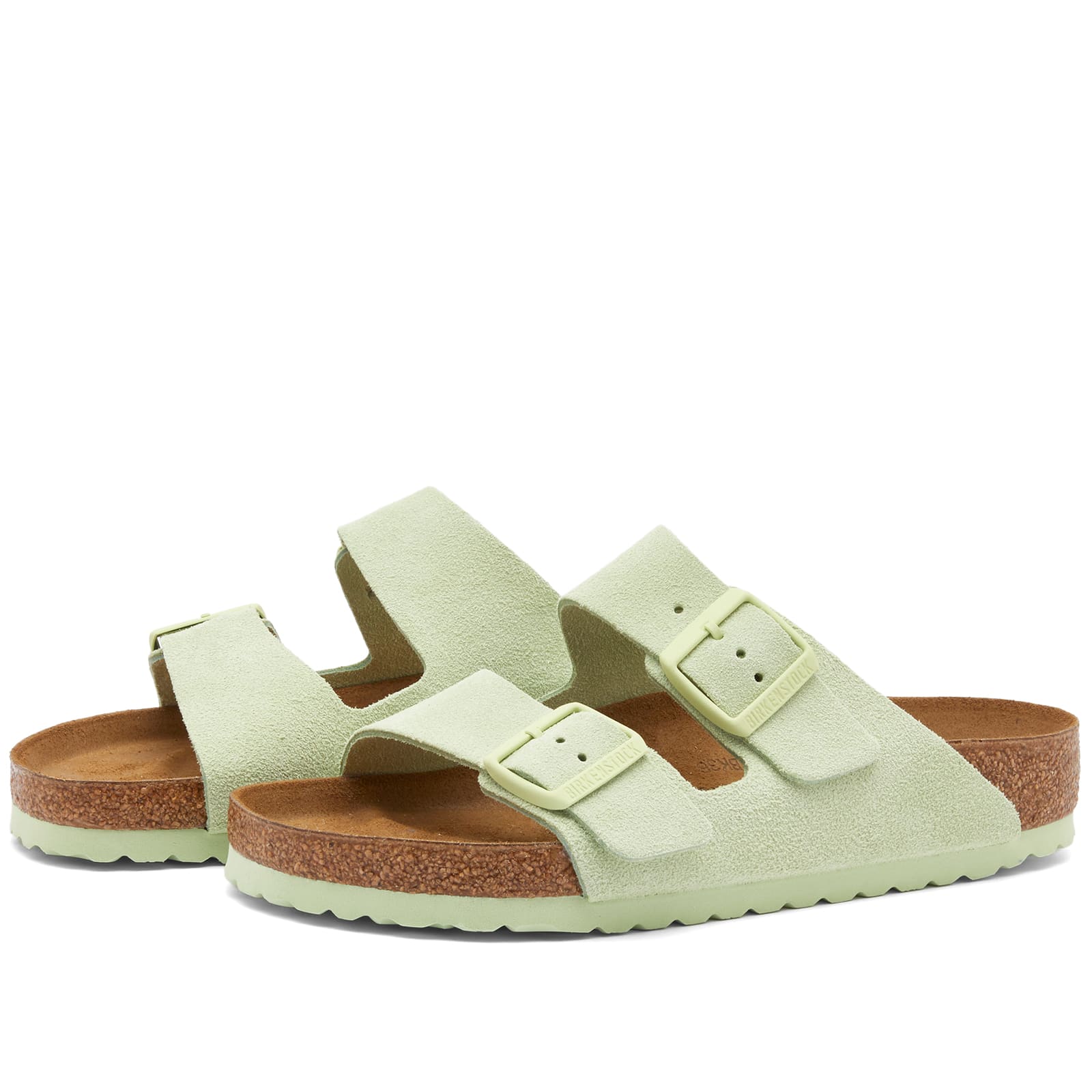 birkenstock arizona lime green