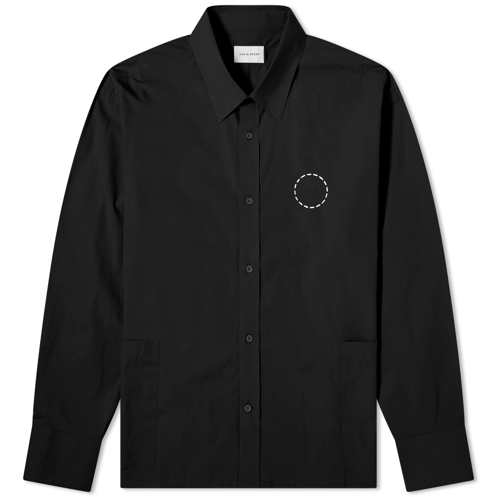 Tシャツ・カットソー CRAIG GREEN Craig Green Circle Shirt (CGAW24CWOSHI44 BLACK) Craig Green Men's Circle Shirt Black - Curated Menswear