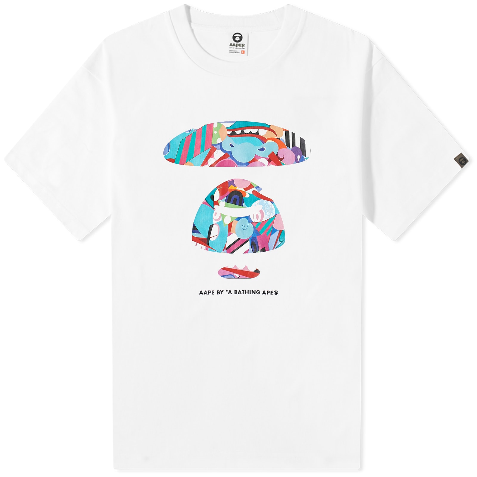 AAPE By A Bathing Ape x Eric Inkala Graff T-Shirt White