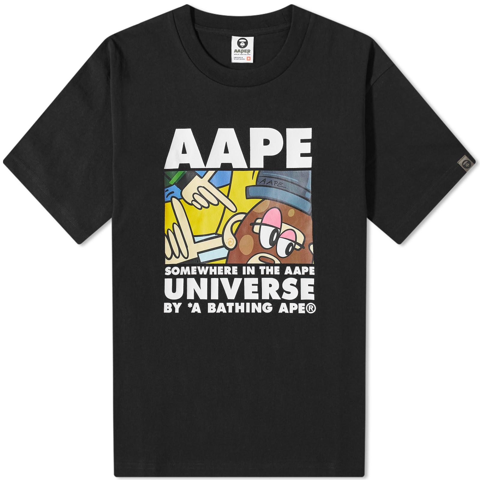 AAPE By A Bathing Ape x Eric Inkala Box T-Shirt Black | END. (JP)
