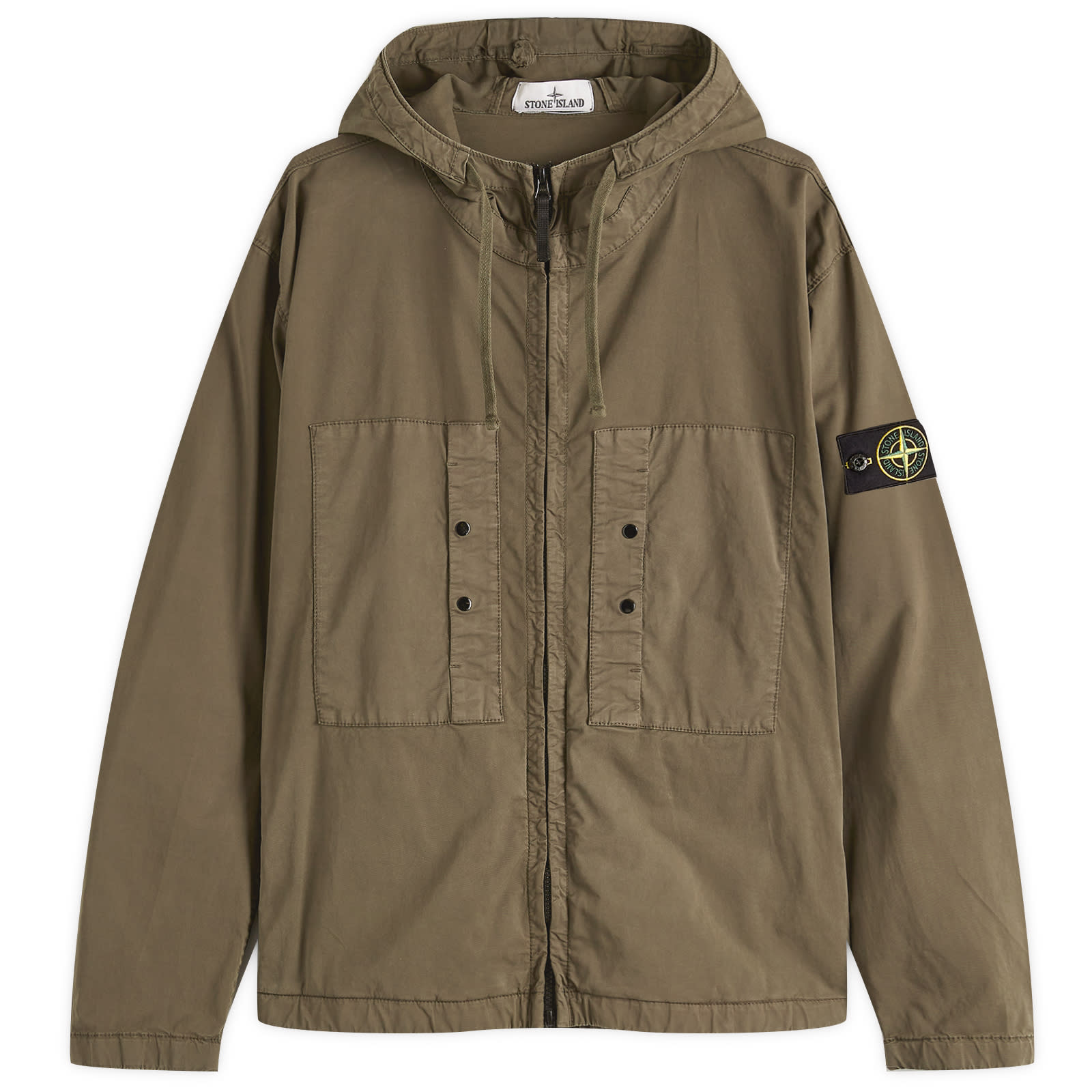 Stone Island Supima Cotton Twill Stretch-TC Hooded Jacket