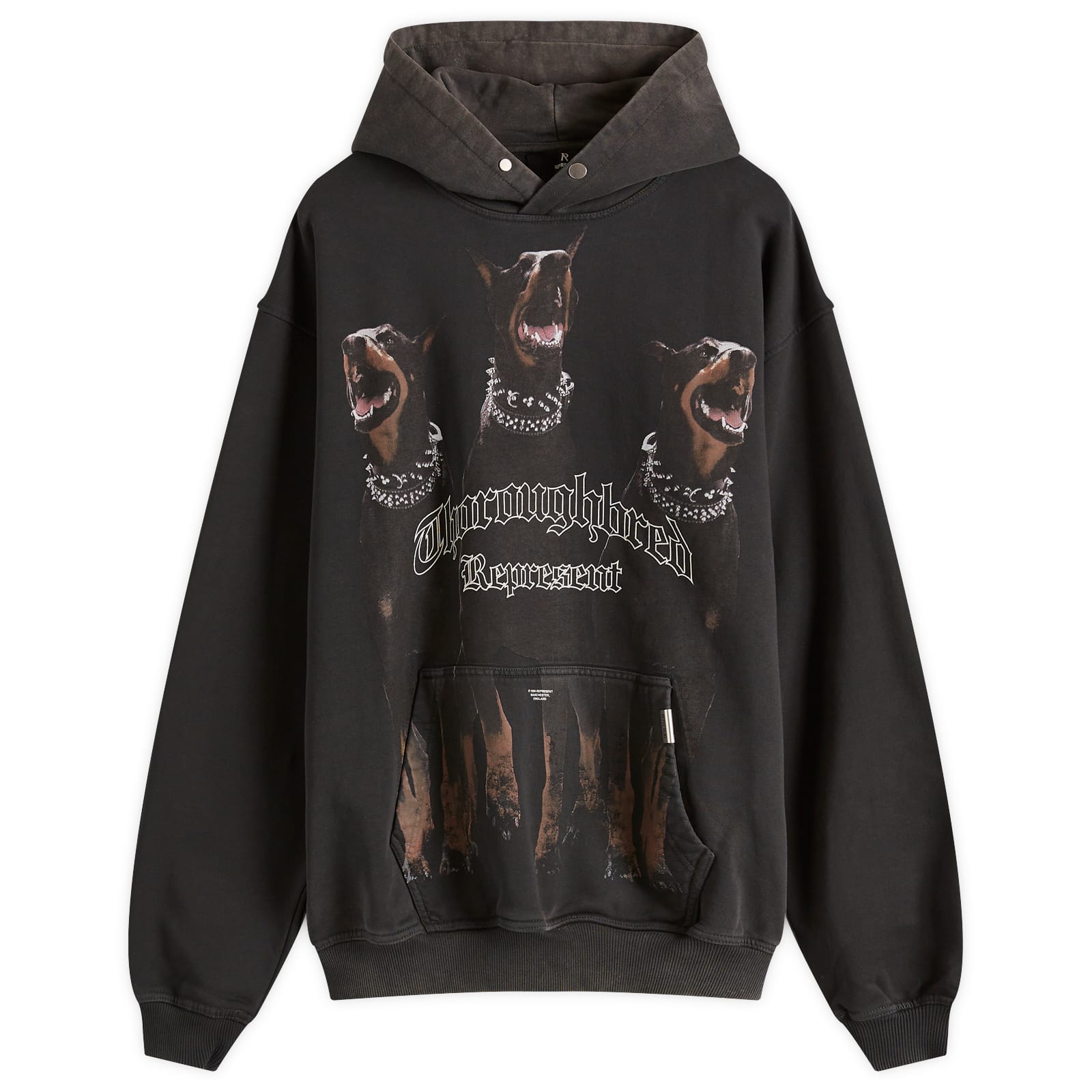 Represent Thoroughbred Hoodie Vintage Black | END. (AR)