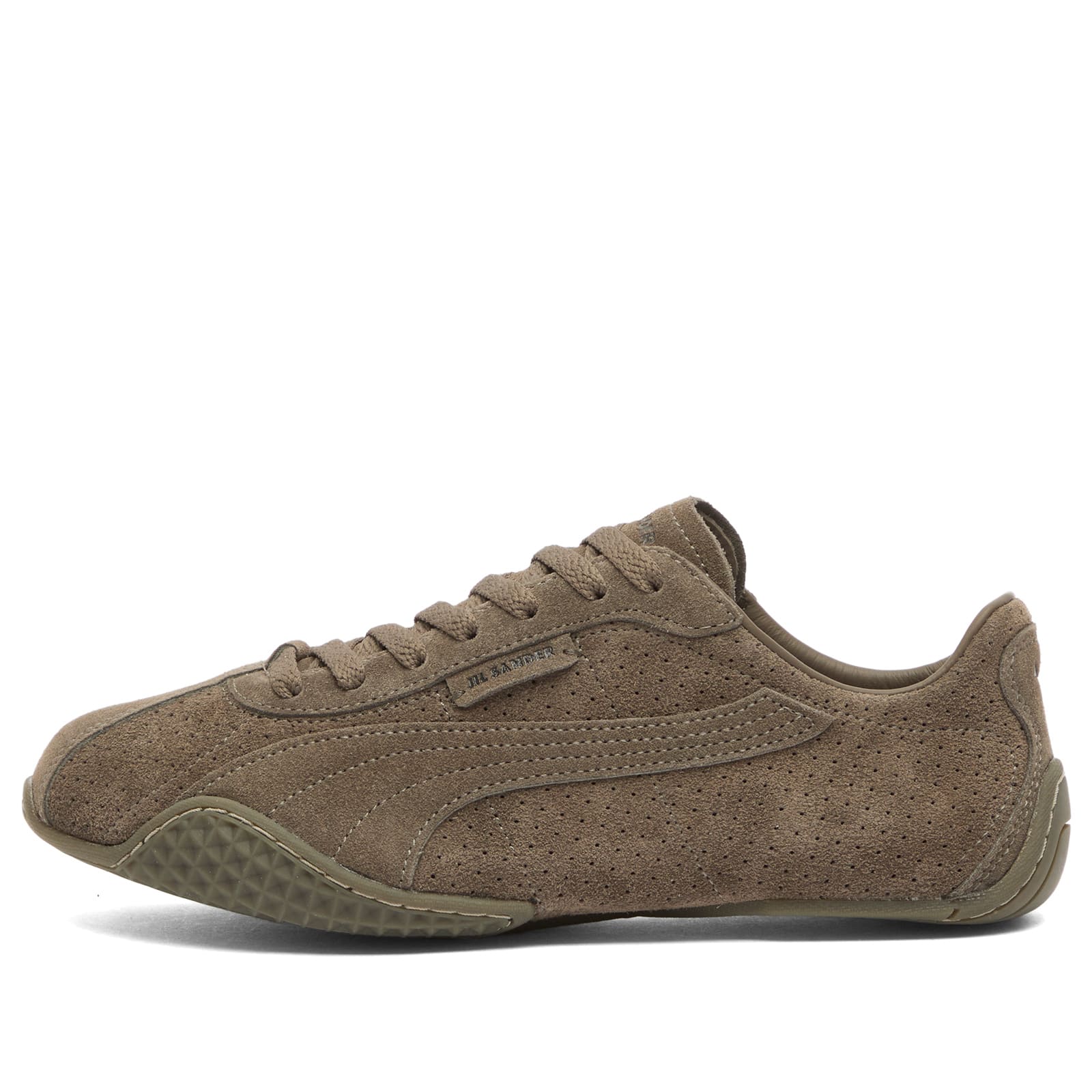 Puma Women's x Jil Sander K-Street Suede Sneakers in Matte Bronze, Size UK 3