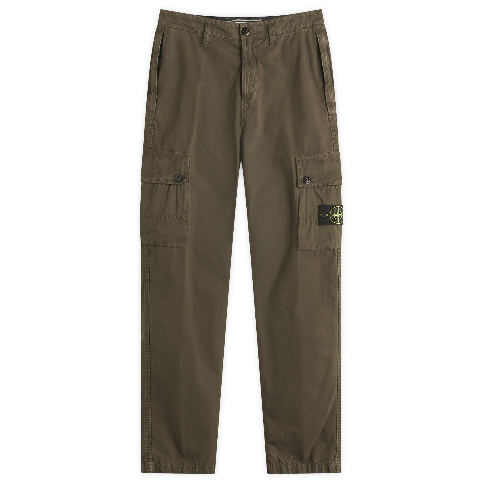 Stone Island Men's Old Effect Brushed Cotton Canvas Cargo