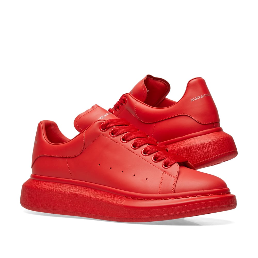 all red alexander mcqueen sneakers