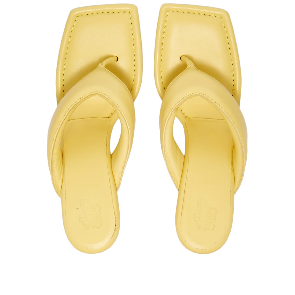 Gia Borghini Leather Thong Sandal Butter Yellow | END. (RU)