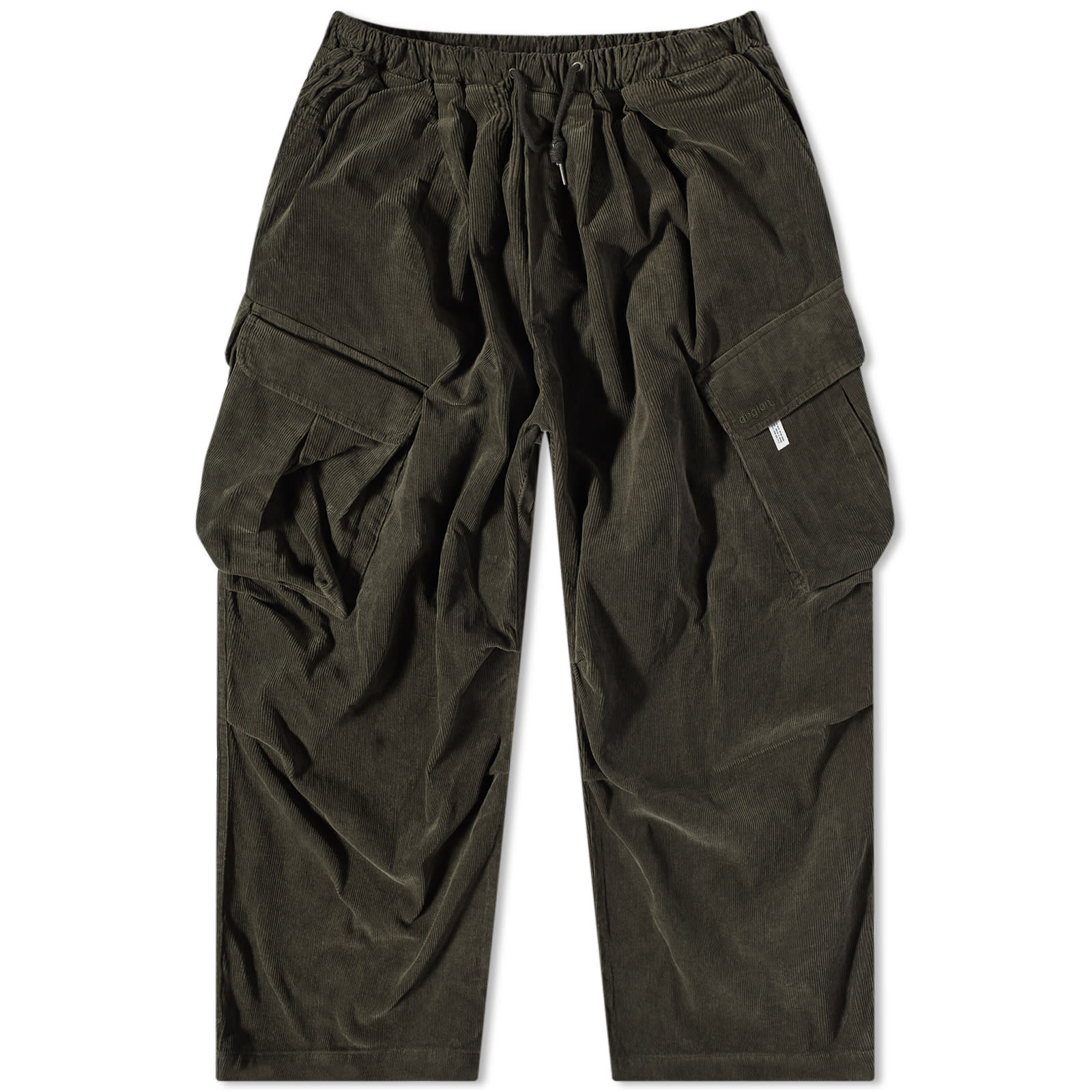 【ANGLAN】Corduroy Denim Cargo Balloon Pants Anglan Corduroy Balloon Cargo Pants Khaki | END. (SE)