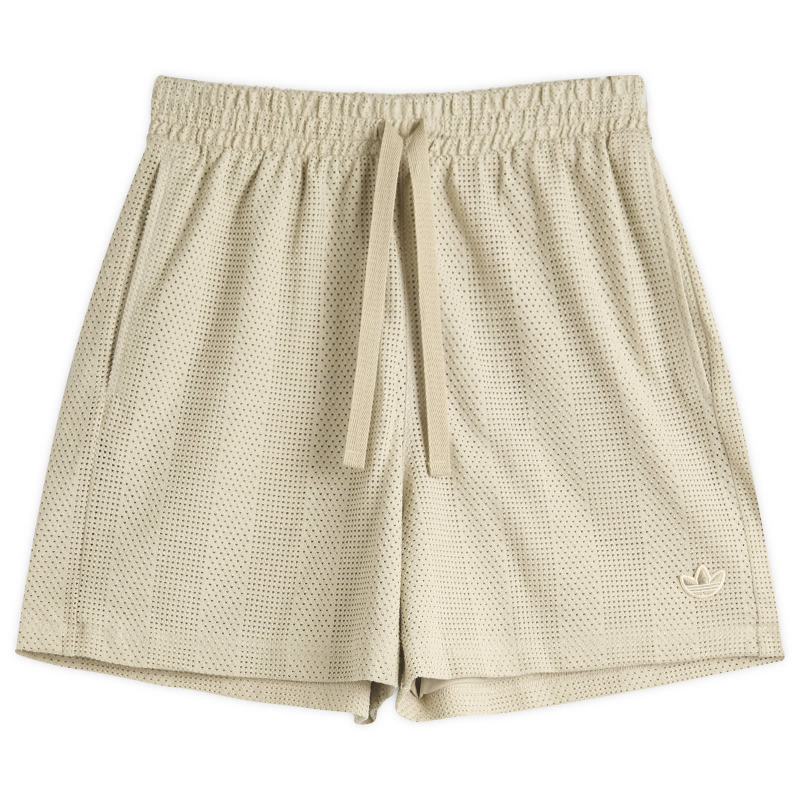 [ComeOutandPlay]★Adore summer knit★ Adidas Summer Knit Shorts Putty Grey & Wonder White | END. (AR)