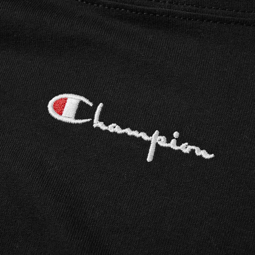 Champion Reverse Weave Women's Sleeve Logo Hoody Black | END.