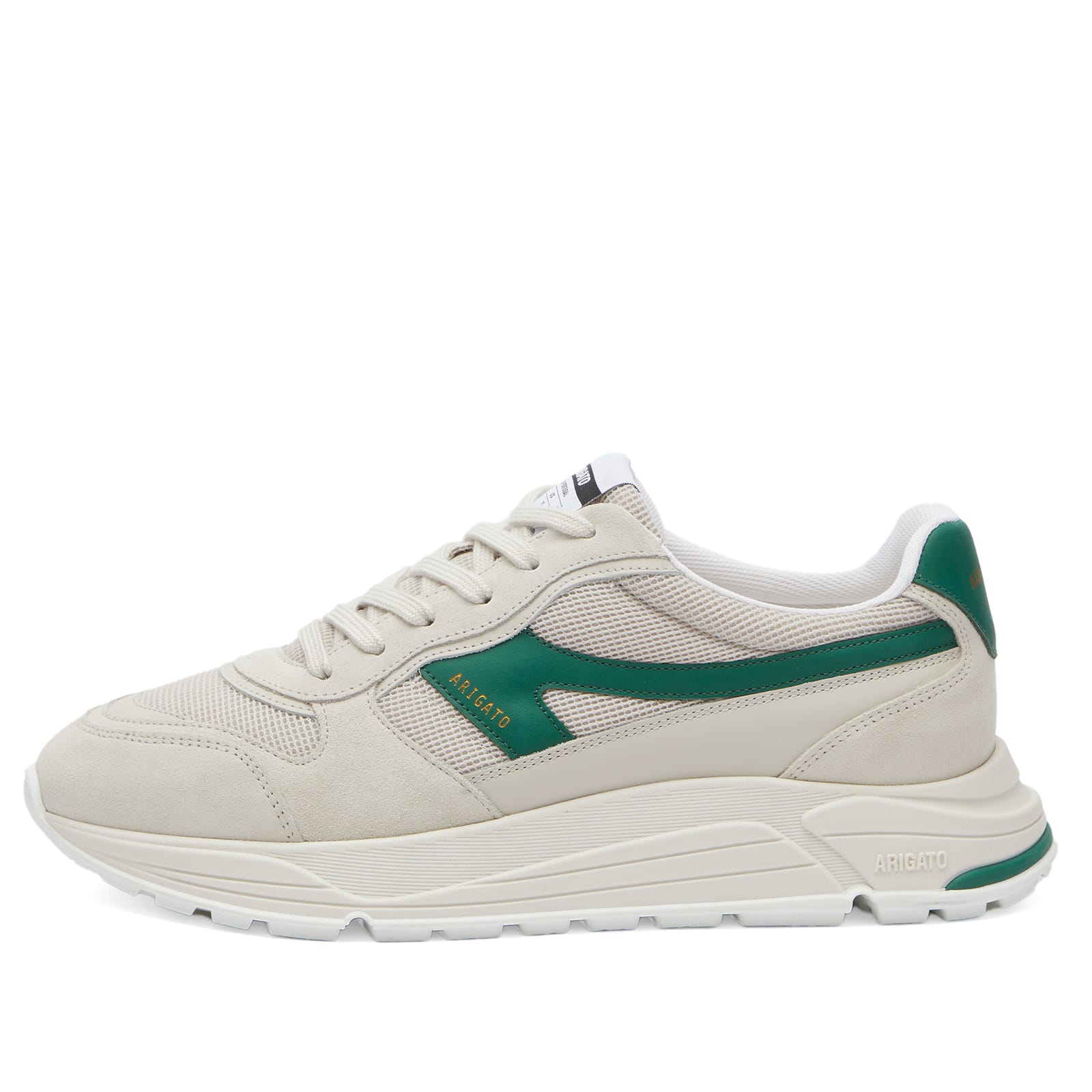 【関税込み】Axel Arigato ベージュ Rush-A スニーカー Axel Arigato Rush-A Sneaker Beige & Green | END. (US)